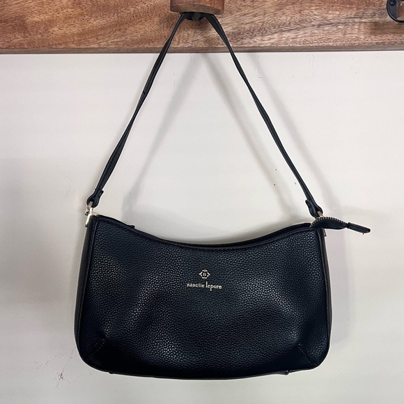Previously owned Nanette Lepore Handbag in Black with Gold Hardware - Picture 1 of 13